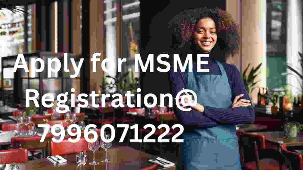 Apply for MSME Registration@ 7996071222ServicesBusiness OffersGurgaonIFFCO Chowk