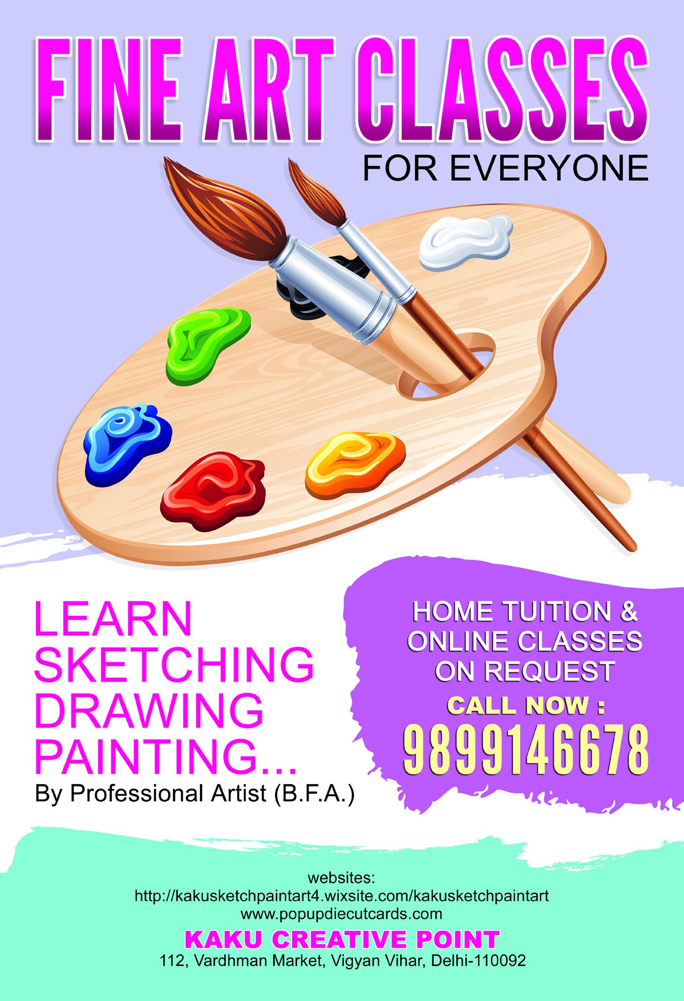 HOME TUTOR FOR SKETCHING, DRAWING, PAINTING | LEARN FINE ART BASICS- 9899146678Education and LearningPrivate TuitionsCentral DelhiConnaught Circus