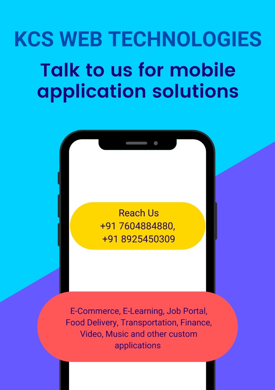 Mobile Applications from KCS Web TechnologiesServicesBusiness OffersAll Indiaother