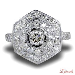 Diamond Engagement Ring Hexagon ShapeHome and LifestyleJewelleryCentral DelhiKarol Bagh