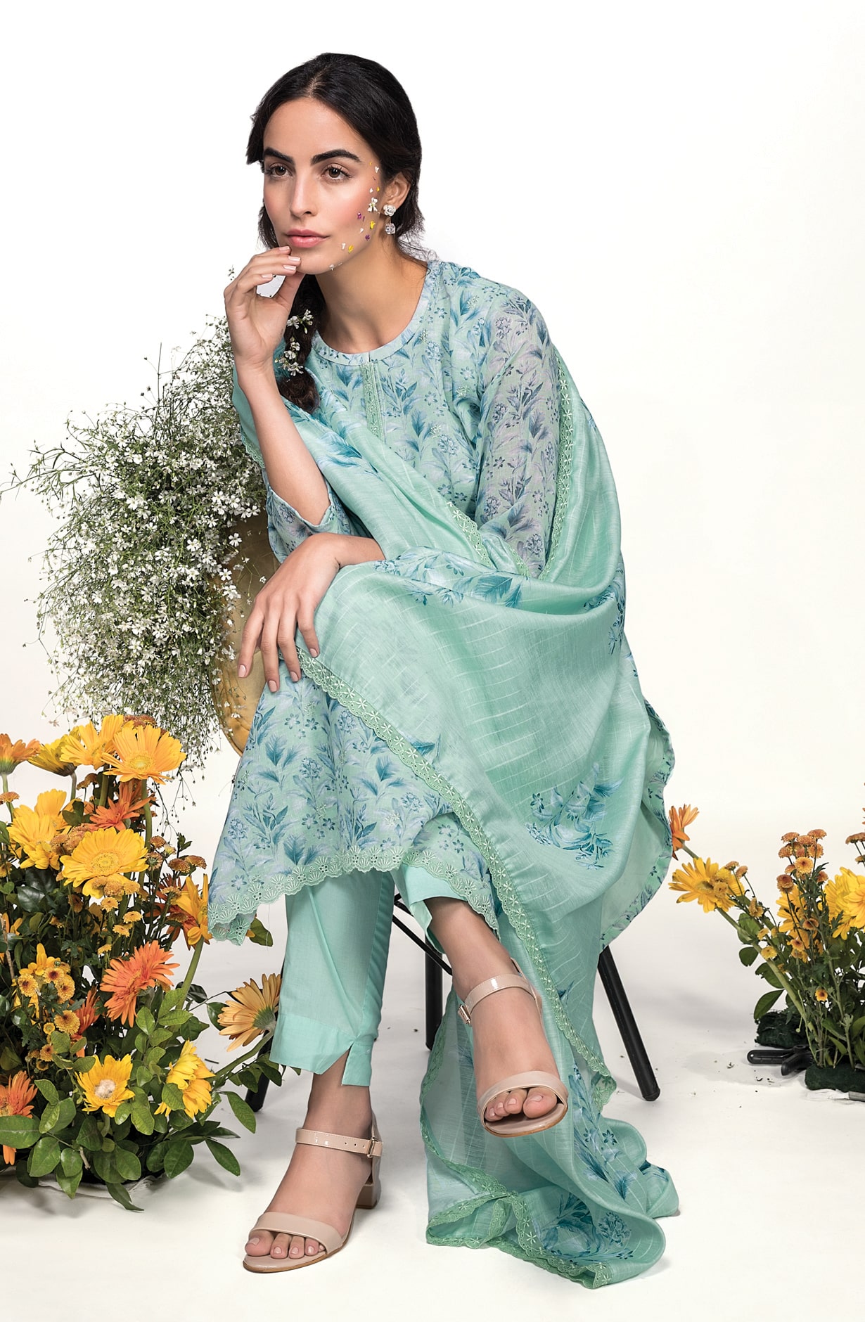 Cotton Linen Exclusive Unstitched Suit with DupattaBuy and SellClothingNorth DelhiKingsway Camp