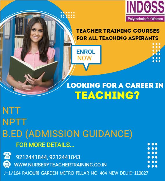 Professional Diploma Courses in TeachingEducation and LearningProfessional CoursesWest DelhiRajouri Garden