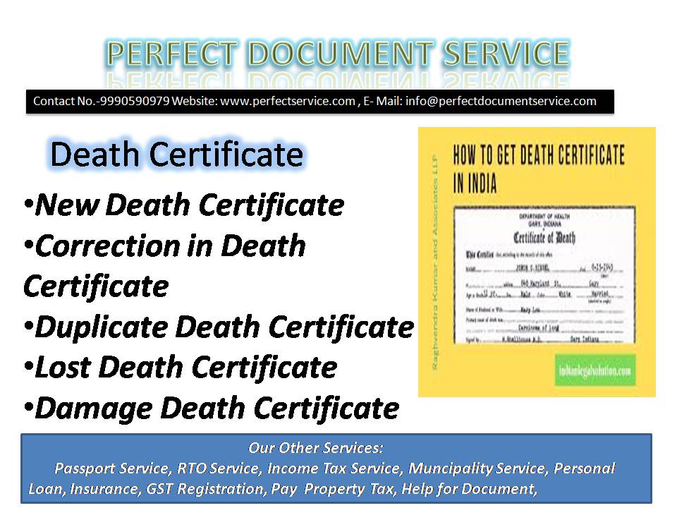 Death certificate | MCD| south Delhi|ServicesBusiness OffersSouth DelhiMaharani Bagh