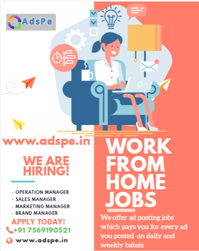 Don\'t miss earn online with Ad posting jobs