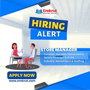 Store Manager Job At R2R Consultants LLP - Maharashtra-Mumbai City