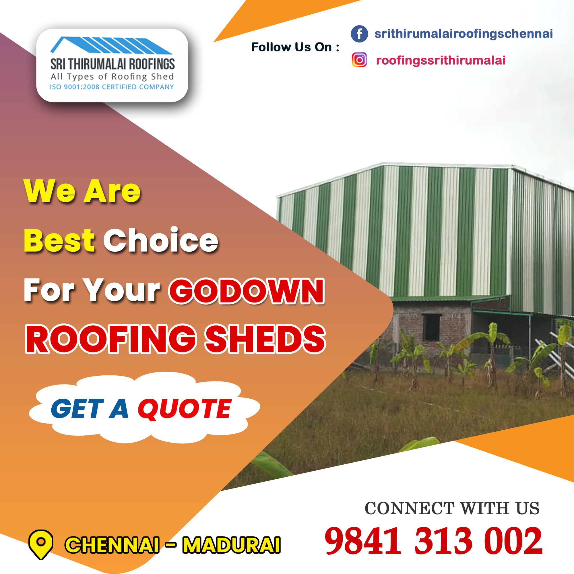 Professional Godown Roofing Construction in ChennaiServicesInterior Designers - ArchitectsAll Indiaother