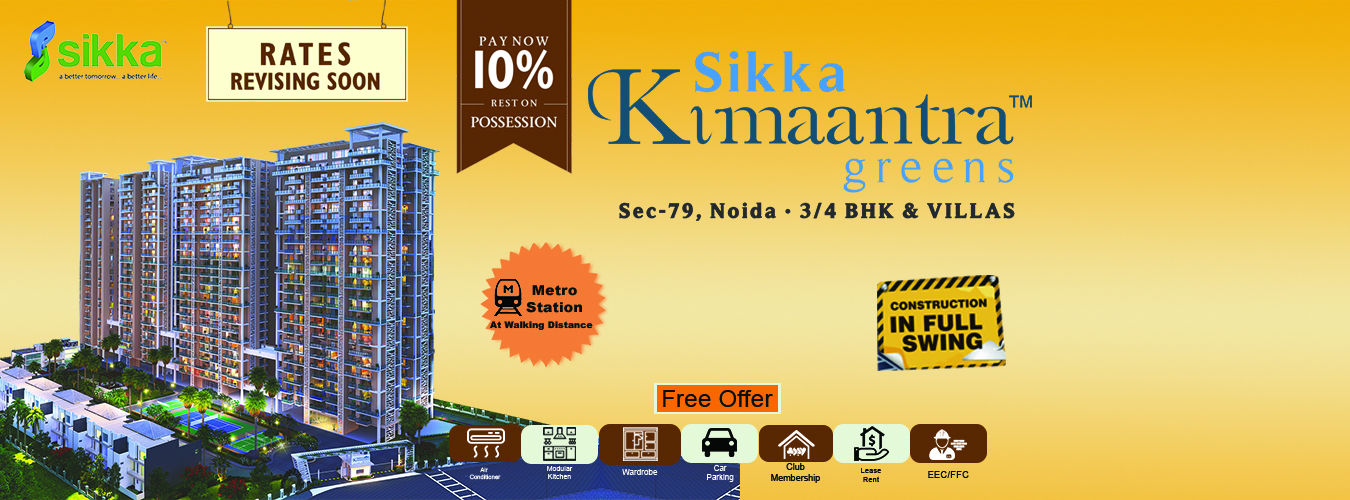 Sikka Kimaantra Greens Sector 79 Noida 9210333666Real EstateApartments  For SaleNoidaNoida Sector 16