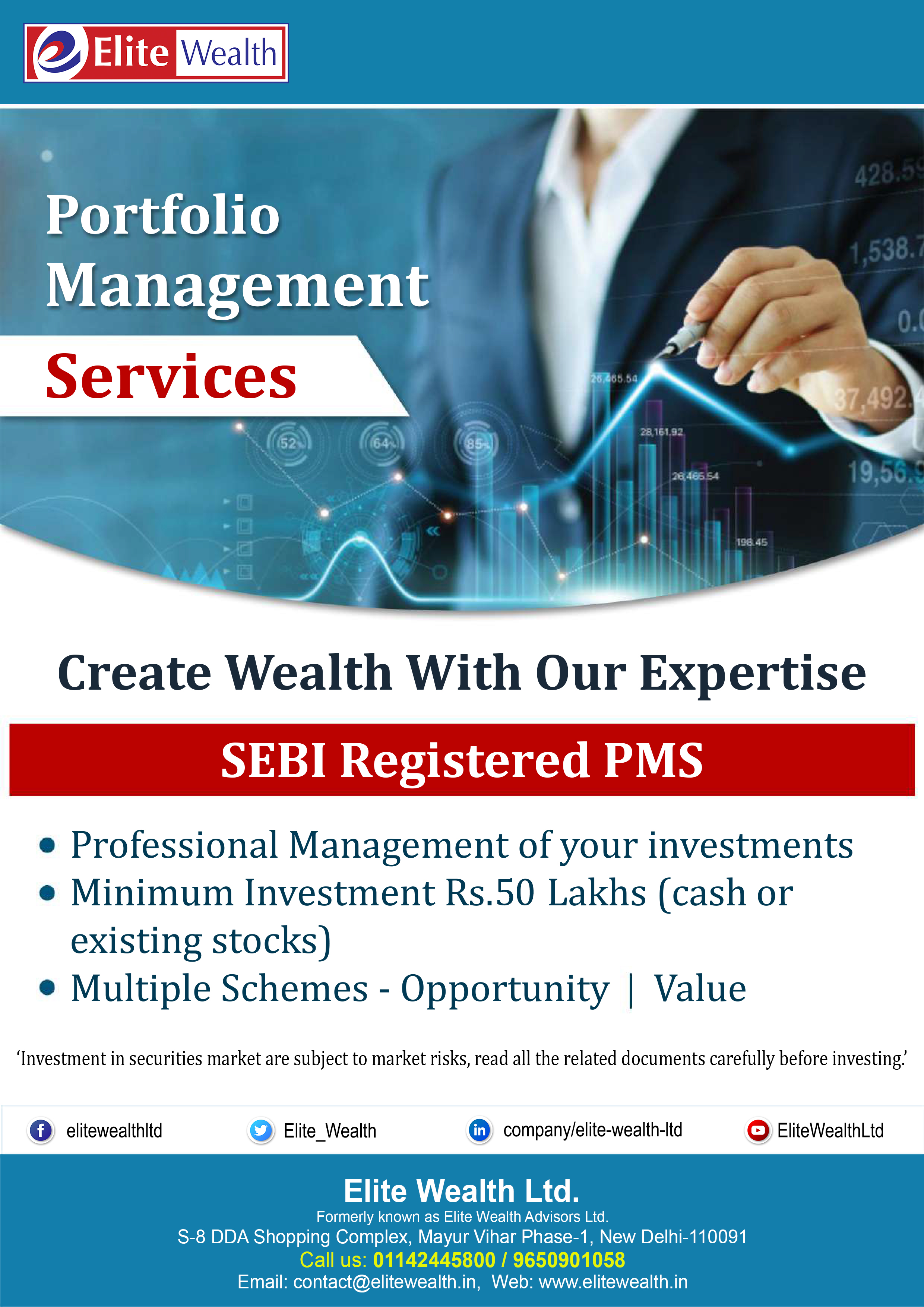 Portfolio Management Services - SEBI Registered PMS in DelhiServicesInvestment - Financial PlanningEast DelhiMayur Vihar