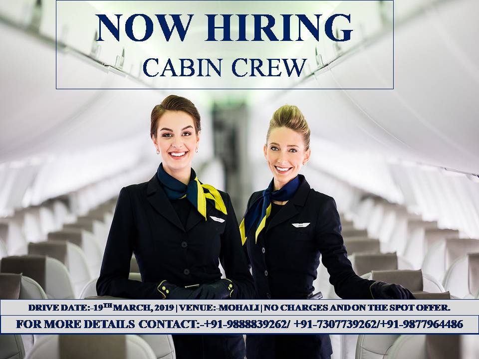 Urgent Opening for Cabin CrewHotels5 Star HotelsAll IndiaAmritsar