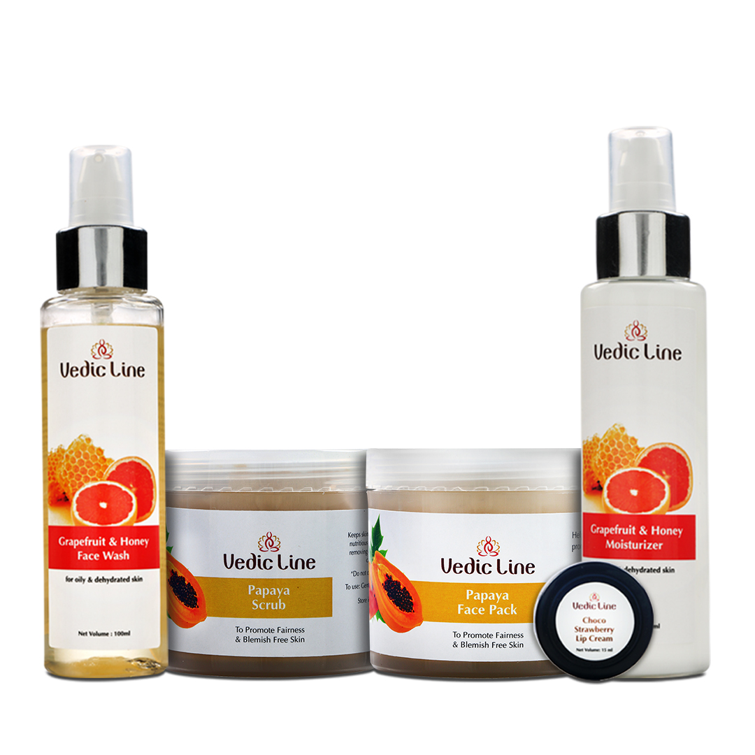 VEDICLINE FRESHNESS OF FRUITS COMBO: Ideal day care combo for instant glowHealth and BeautyCosmeticsSouth DelhiHauz Khas