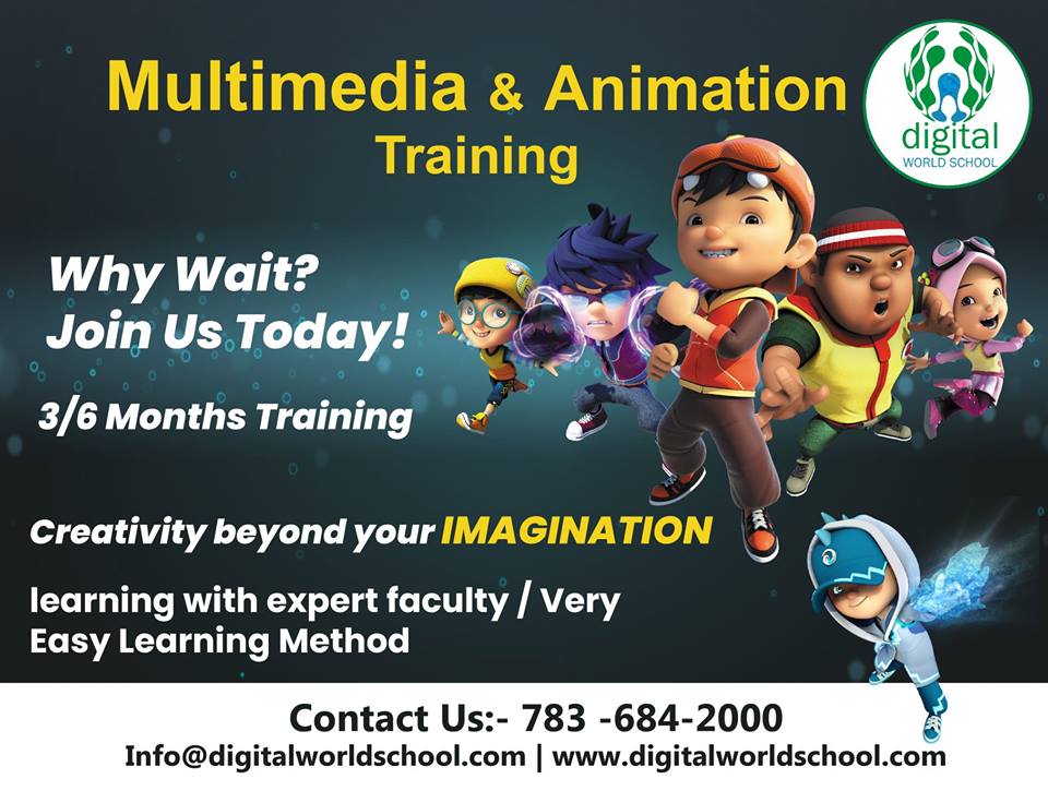 Learn 2D / 3D Animation Course From Best Multimedia SchoolEducation and LearningShort Term ProgramsWest DelhiDwarka