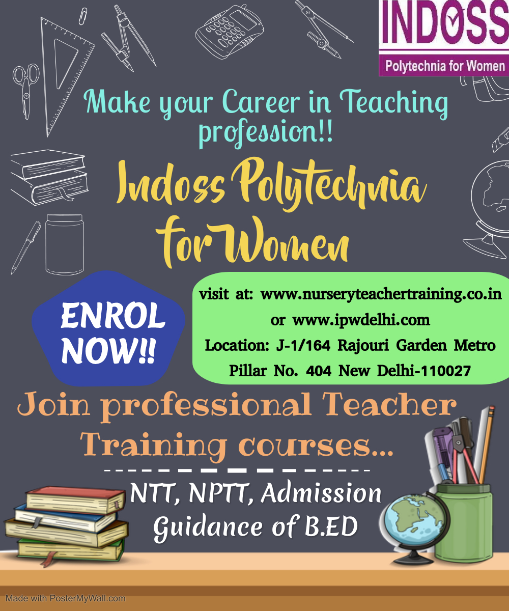 Teacher Training Institute in DelhiEducation and LearningProfessional CoursesWest DelhiRajouri Garden