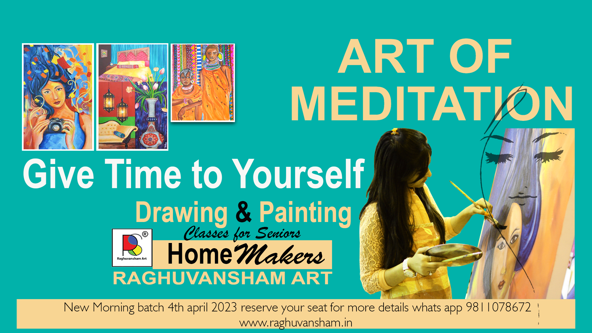 Painting Certificate Course the Art of MeditationEventsWorkshops - SeminarsWest DelhiPunjabi Bagh