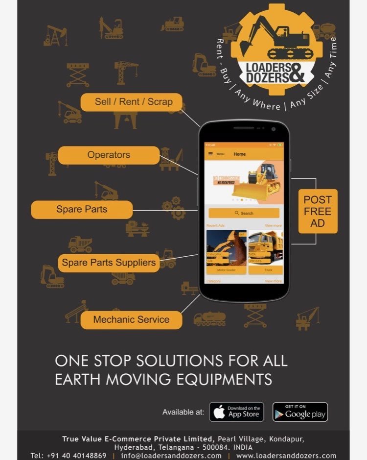 sale|Purchase|Rent New & Used Earth Moving Equipments for|Loaders & DozersConstructionBuilding MaterialAll Indiaother