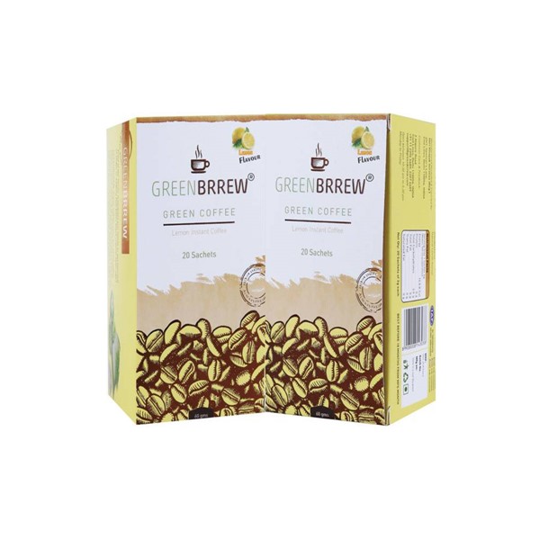 Greenbrrew Lemon Green Coffee for Weight Loss (Pack of 2)