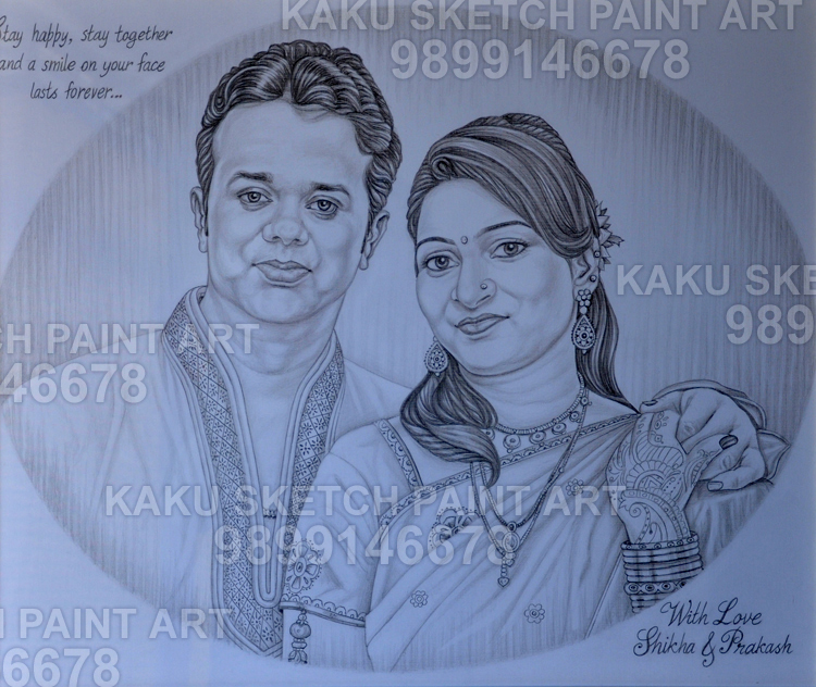 Delhi Pencil Sketch Portrait Artist