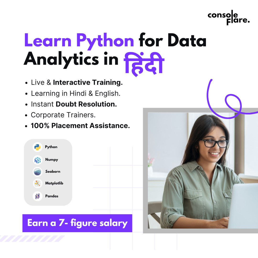 Learn Python For Data Analytics in HindiJobsEducation TeachingNoidaNoida Sector 16