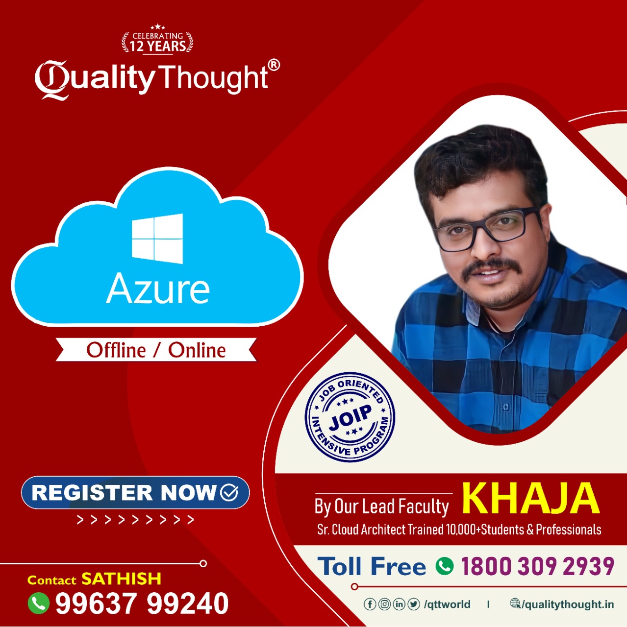 Learn the Best Microsoft  Azure Training in Hyderabad - Quality ThoughtEducation and LearningProfessional CoursesAll Indiaother