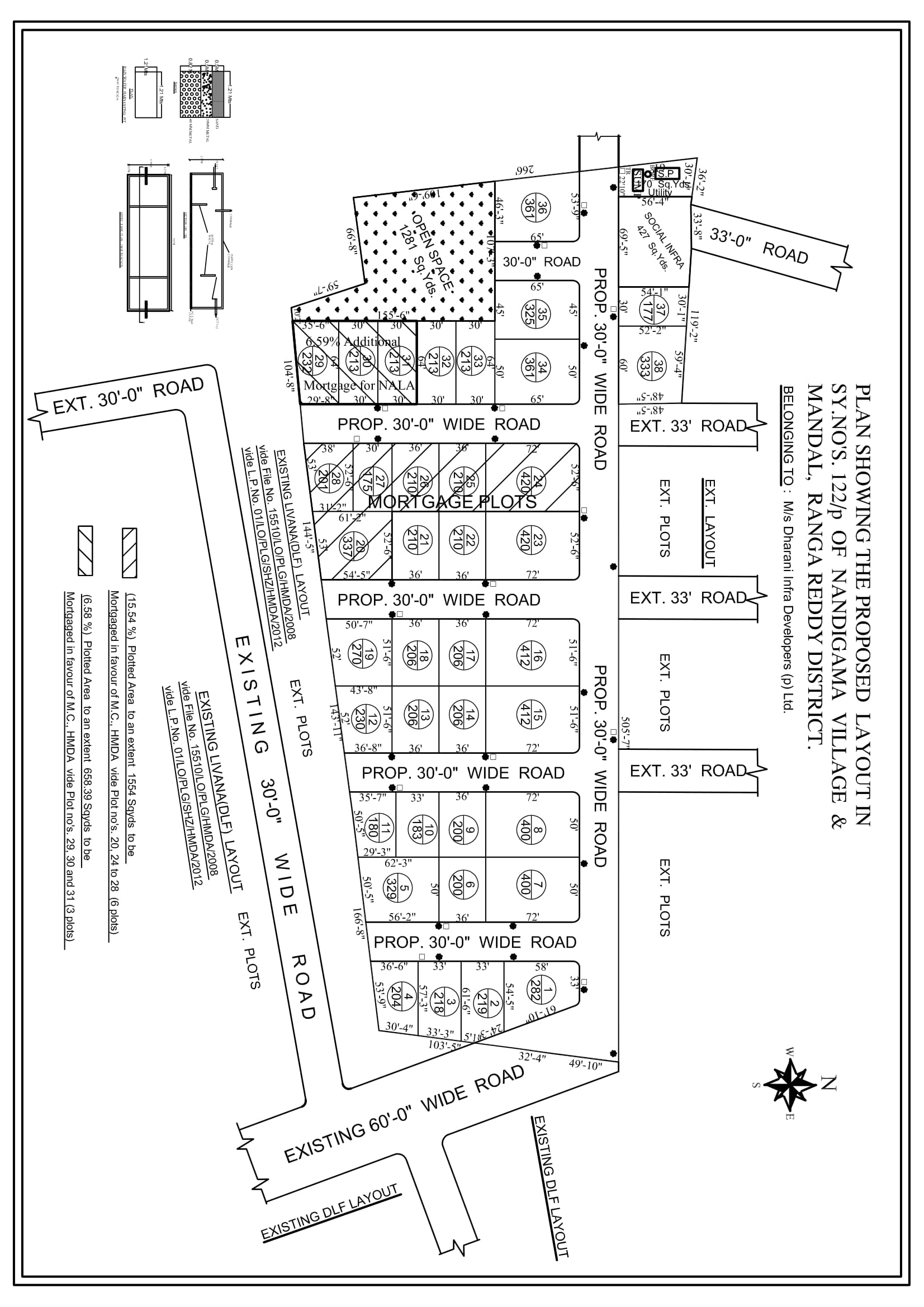 HMDA Apprvd PLOTS for SALES in KOTHUR, Hyderabad
