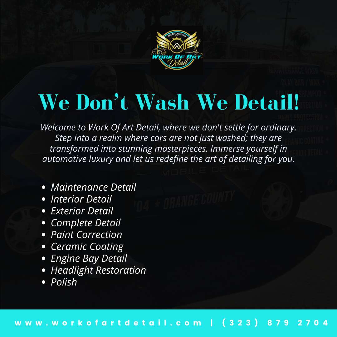 WE DON\'T WASH WE DETAIL!