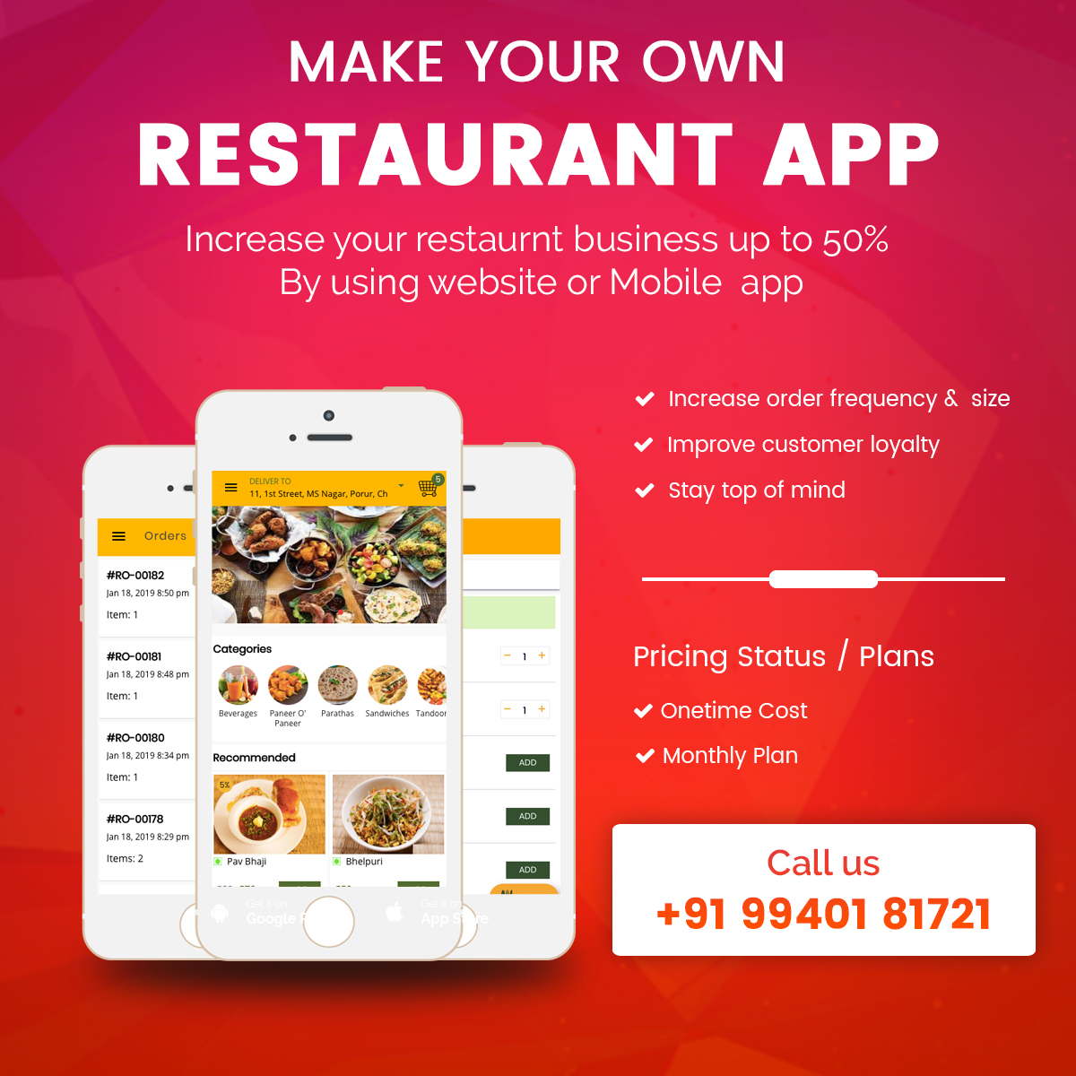 Make Your Own Restaurant AppServicesBusiness OffersAll Indiaother