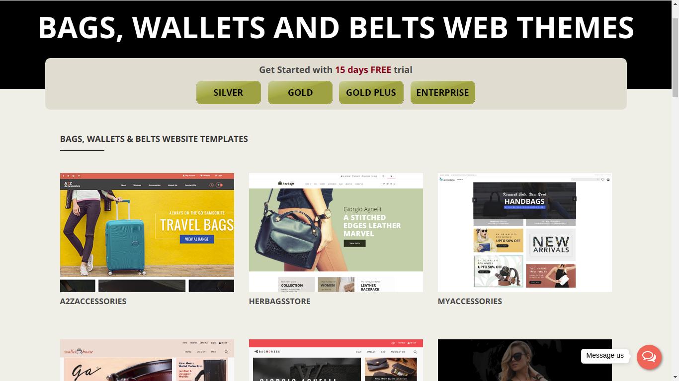 Best Bags, Wallet & Belts Ecommerce Website Themes