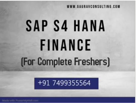 SAP S/4 HANA 2020 Finance (FICO) Online Training & Certification Course | Gaurav Learning SolutionsEducation and LearningProfessional CoursesNoidaNoida Sector 14