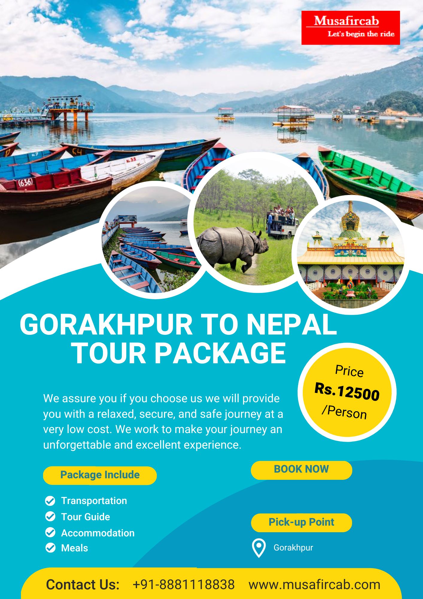 Gorakhpur to Nepal Tour PackageTour and TravelsVacation RentalsNoidaNoida Sector 10