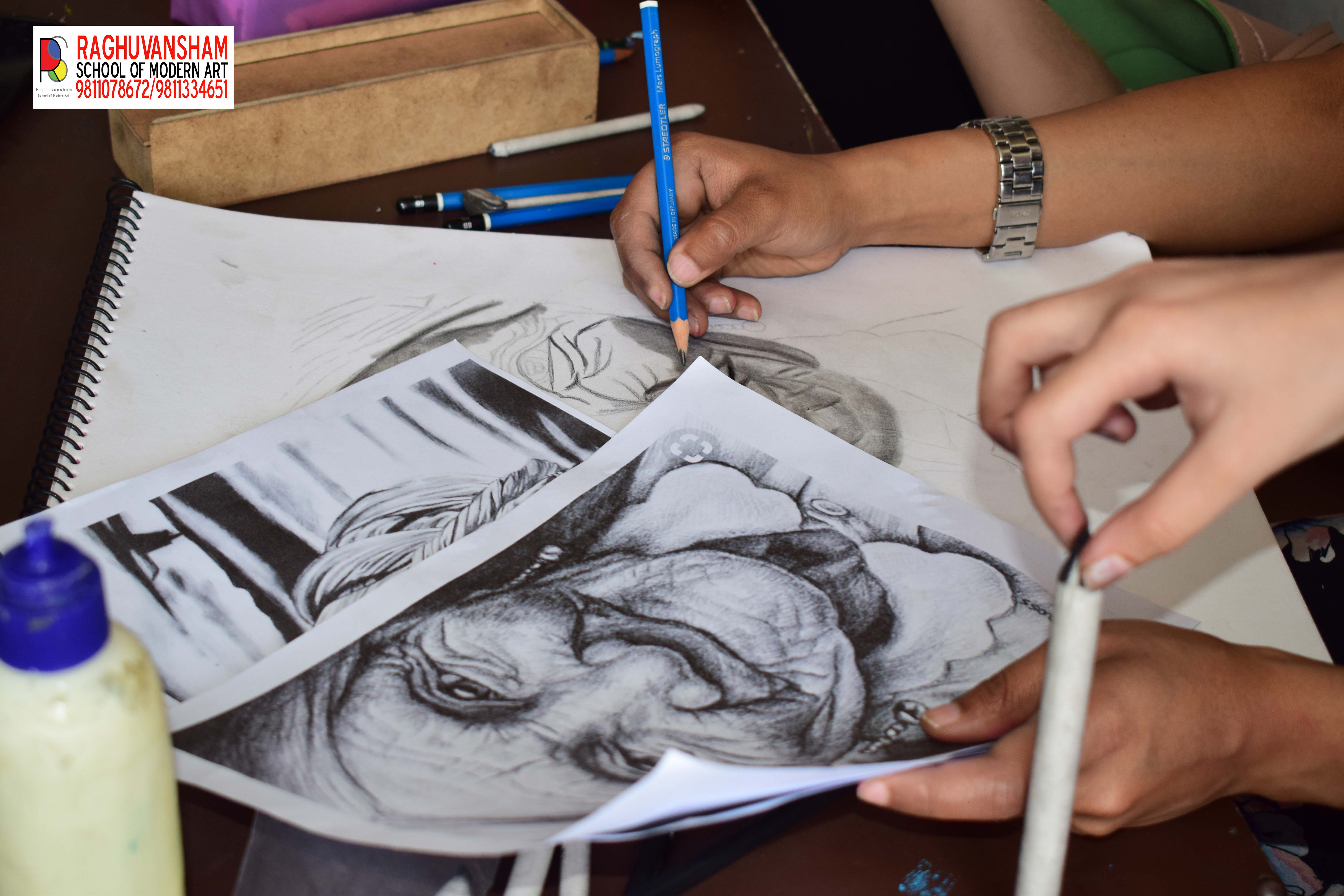professional sketching coaching at raghuvansham