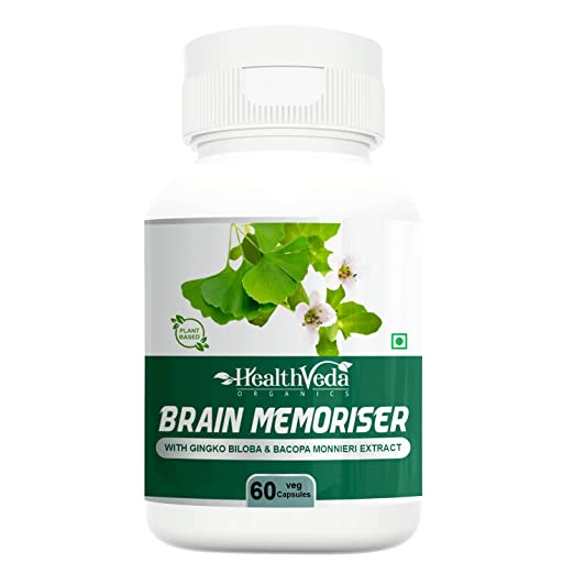 Health Veda Organics Brain Memoriser Capsules |Boosts Concentration & LearningHealth and BeautyFitness & ActivityAll Indiaother