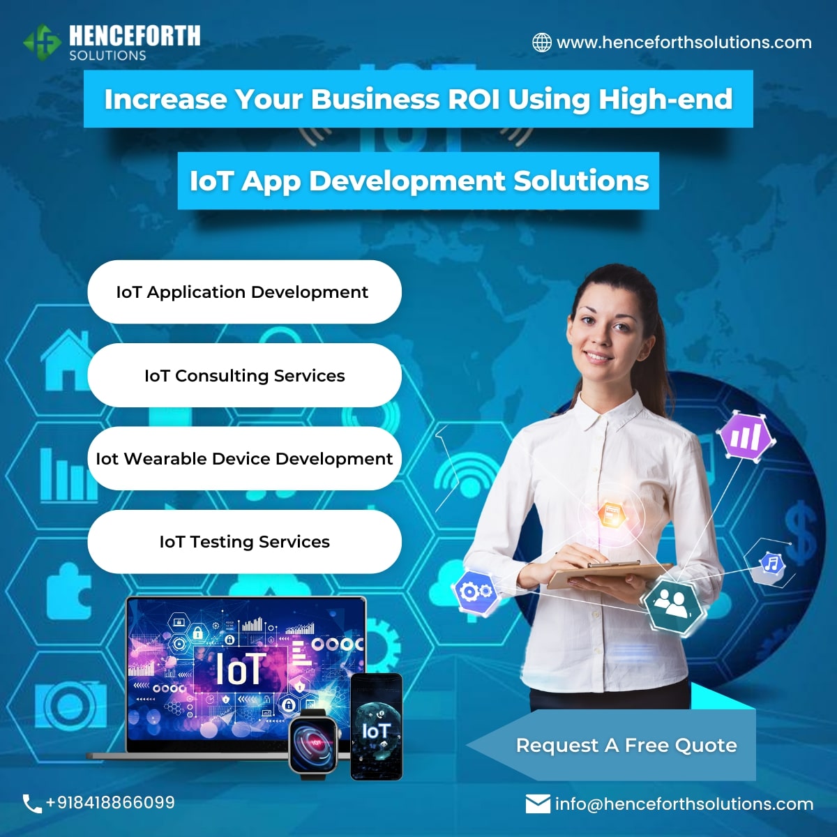 Best-In-Class IoT App Development Solutions | Henceforth SolutionsServicesEverything ElseAll Indiaother