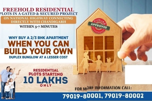 Freehold Residential Plots with immediate Possession near Chandigarh, Starting from 10 lakhs.Real EstateLand Plot For SaleAll Indiaother