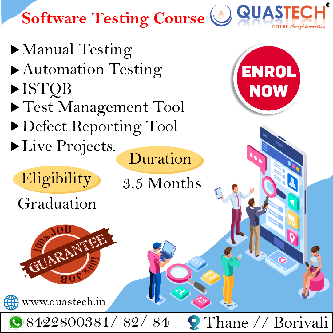 Software Testing Classes in Kandivali | QUASTECHEducation and LearningCareer CounselingAll Indiaother