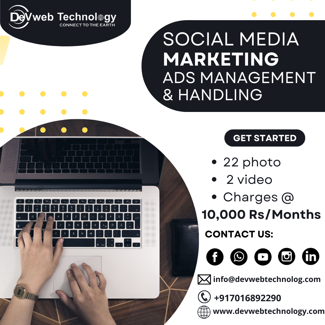 Social Media Marketing Ads Management and HandlingServicesEverything ElseAll Indiaother