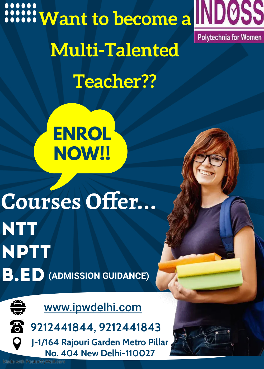 Nursery Primary Teacher Training Courses in DelhiEducation and LearningProfessional CoursesWest DelhiRajouri Garden