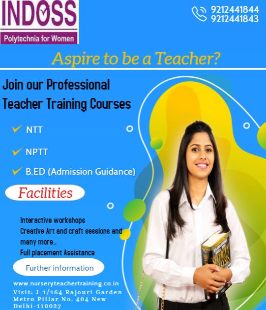 Institute of Nursery Primary Teacher Training (NPTT) CourseEducation and LearningProfessional CoursesWest DelhiRajouri Garden