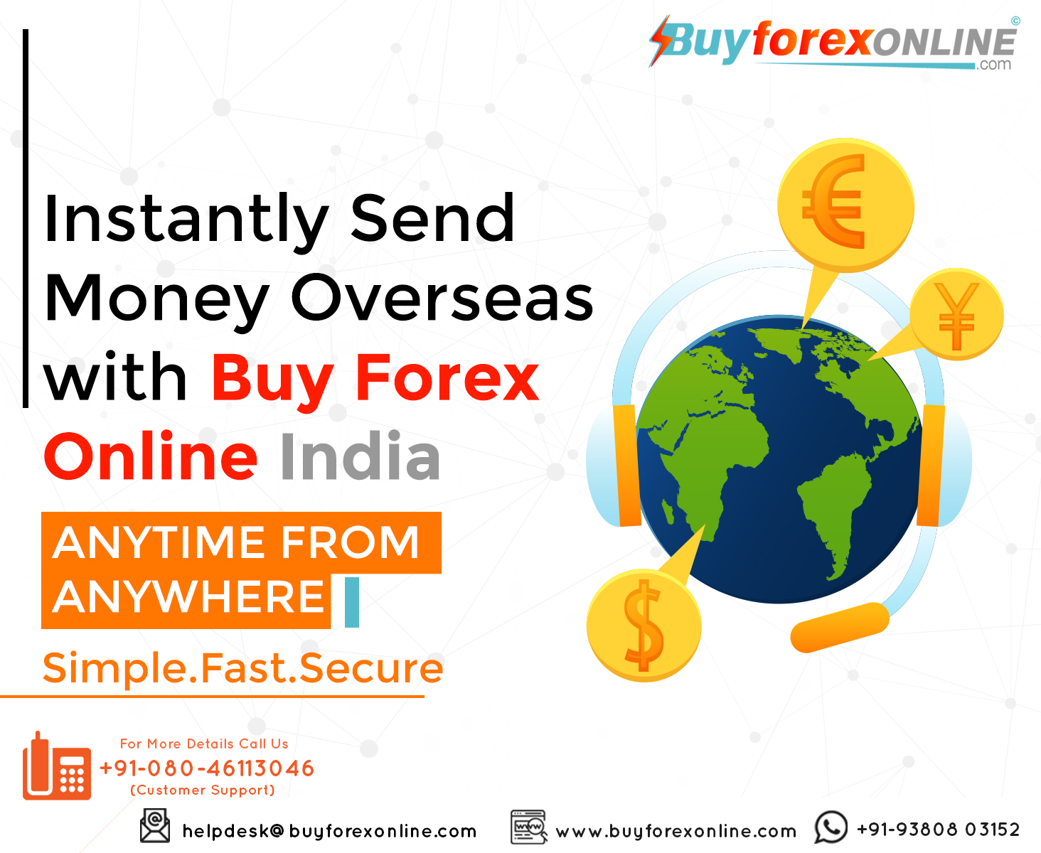 Send Money Abroad | Overseas Money Transfer | BuyforexonlineOtherAnnouncementsGurgaonAshok Vihar