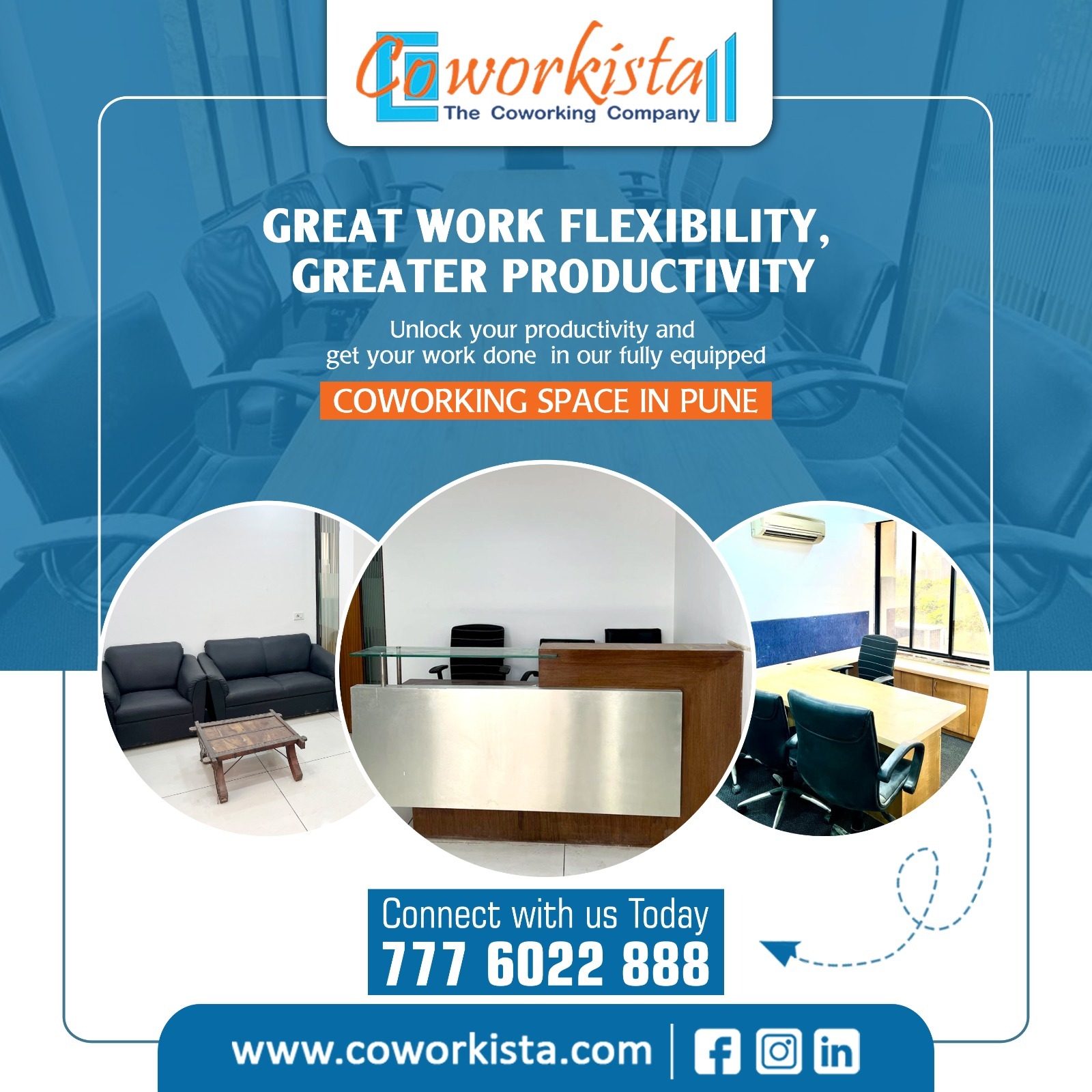 Office Space For Rent In Wakad | Coworkista - Book Your Spot Today (Pune)Real EstateOffice-Commercial For Rent LeaseAll Indiaother