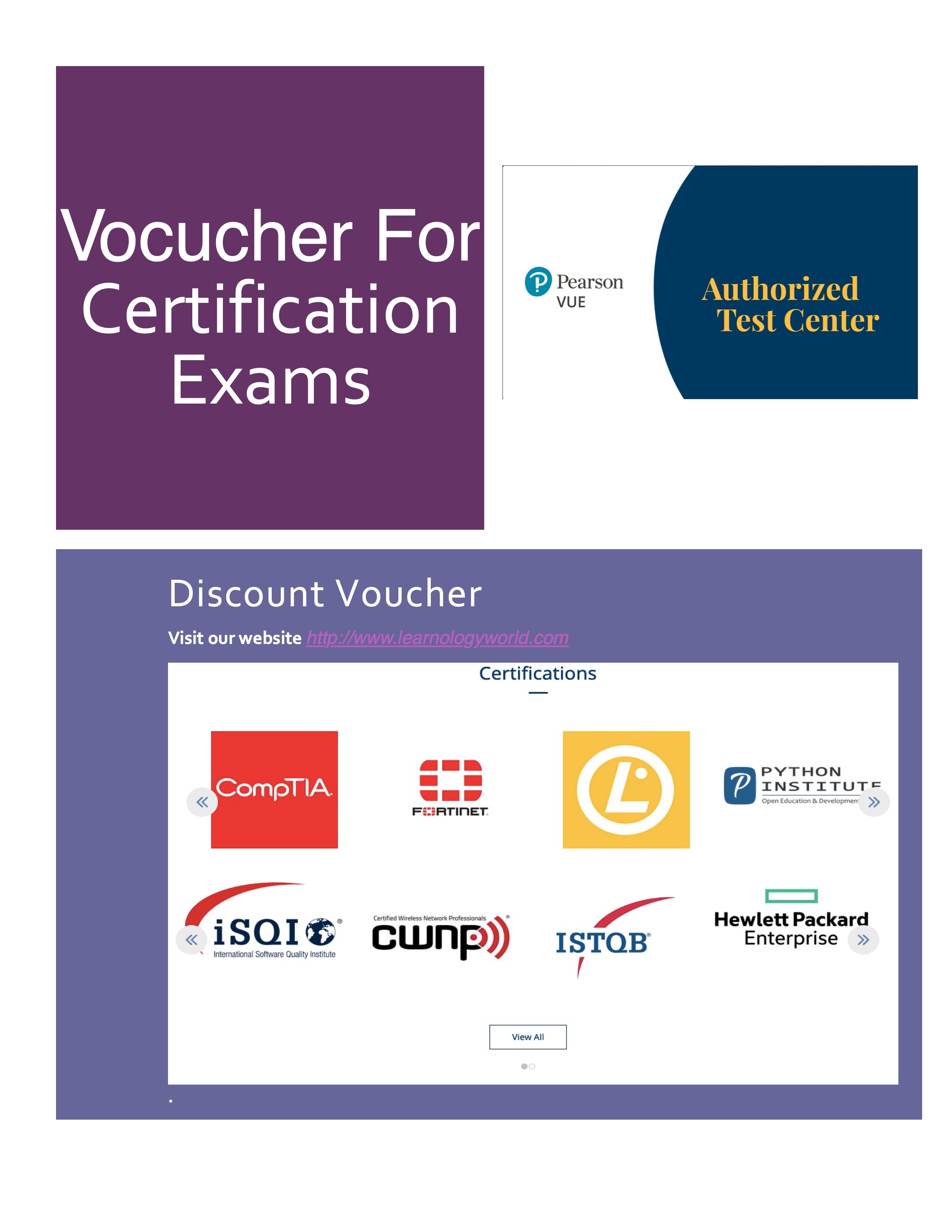 Discount Voucher for Certification Exam