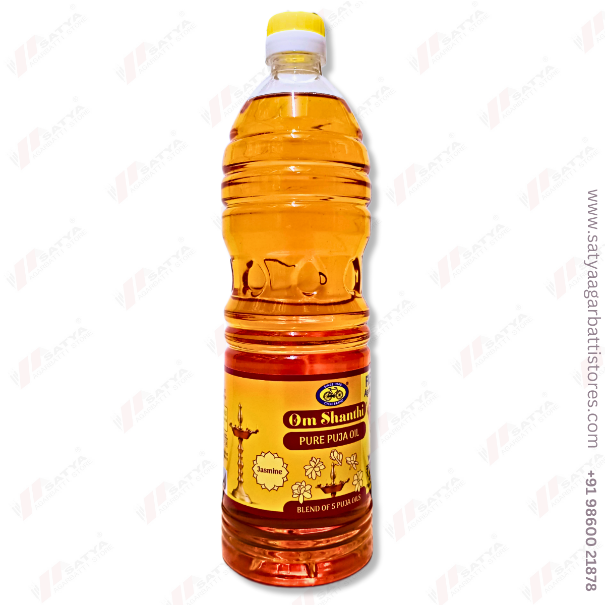 Om Shanthi Pure Pooja Oil 1000ml - Satya Agarbatti Store ™  For More Details Visit Site :ServicesEverything ElseAll Indiaother