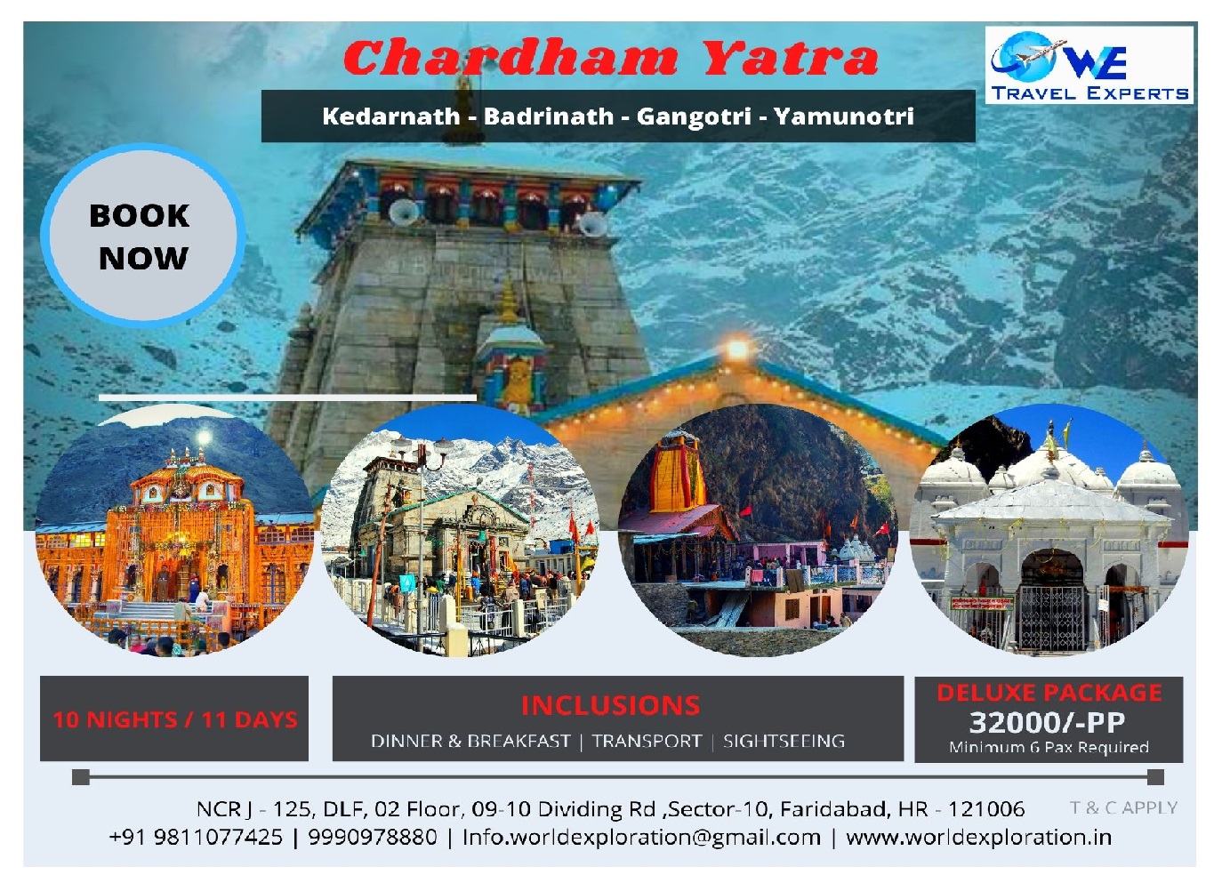 Char Dham Yatra Tour PackagesTour and TravelsTour PackagesFaridabadAjronda
