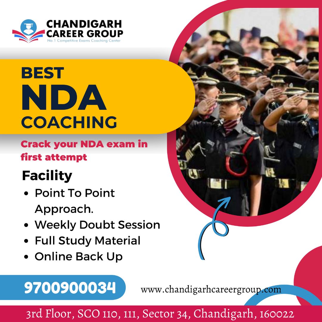 NDA  Coaching in Chandigarh | Chandigarh Career GroupEducation and LearningDistance Learning CoursesWest DelhiSubhash Nagar