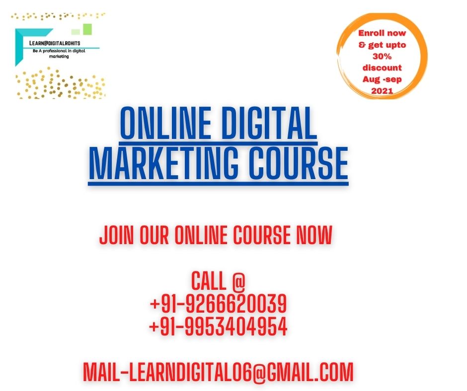 BEST ONLINE DIGITAL MARKETING COURSEEducation and LearningProfessional CoursesNorth DelhiCivil Lines
