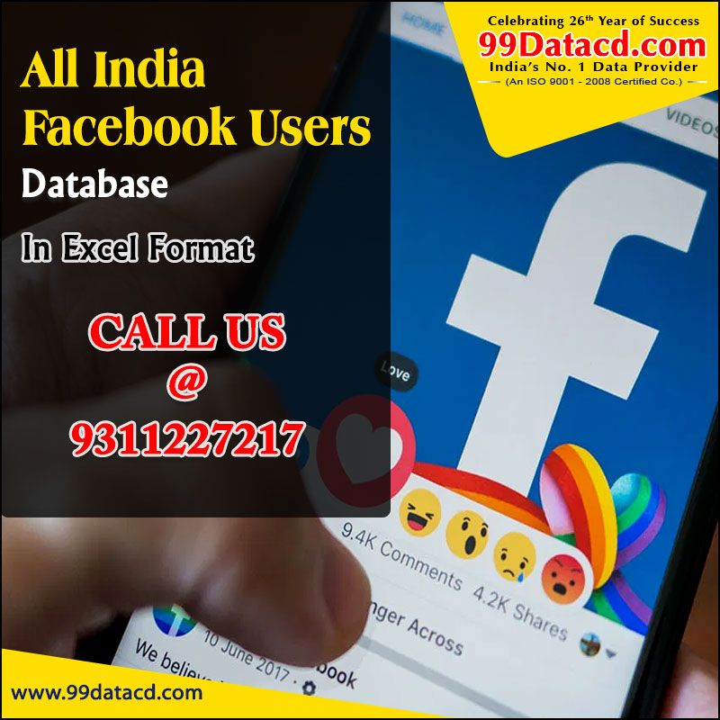 Facebook Users Database with Mobile Number and Email IdServicesBusiness OffersNorth DelhiPitampura