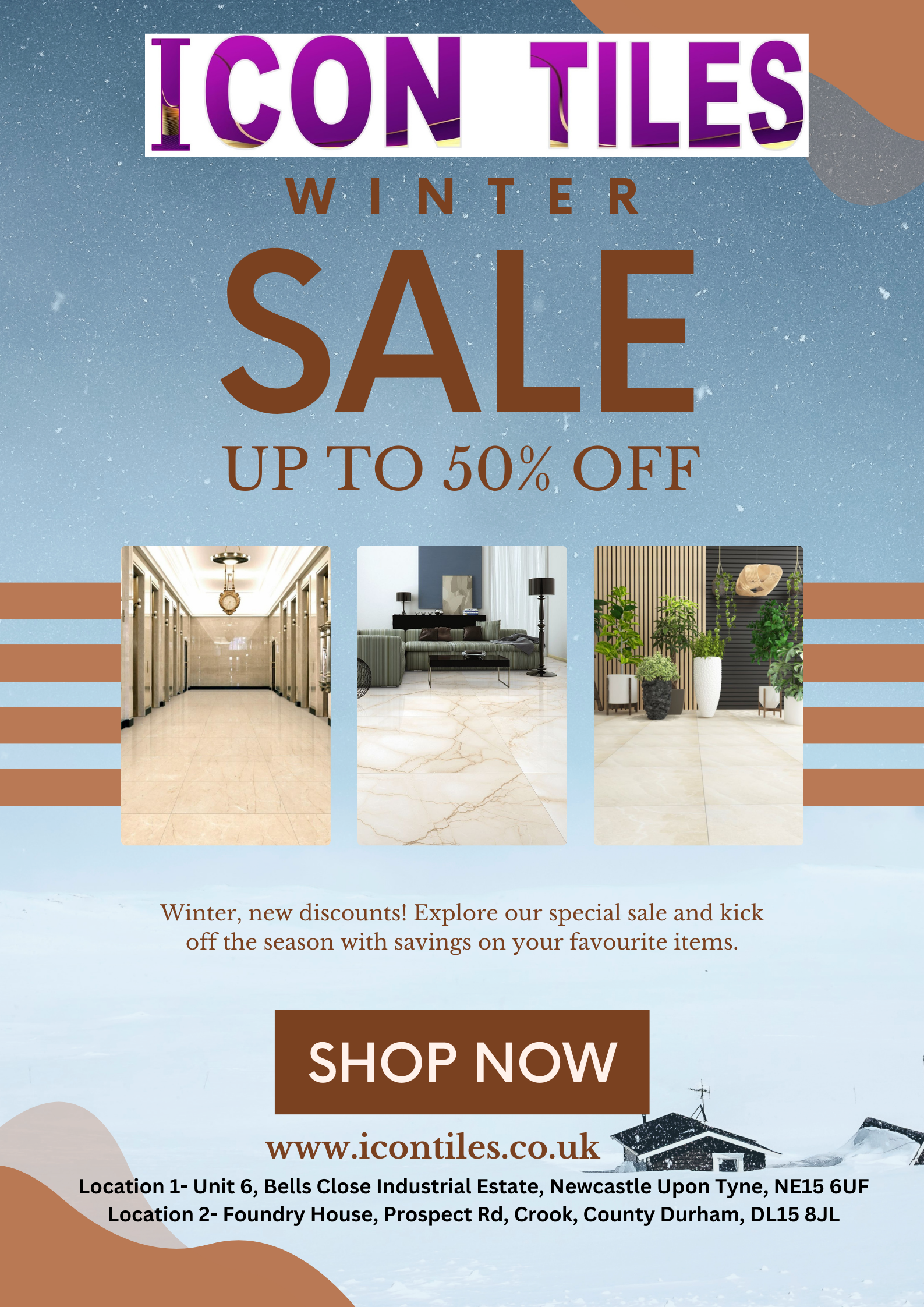 Winter Sale Upto 50% off on all Wall Tiles by Icon TilesHome and LifestyleHome - Kitchen AppliancesNoidaNoida Sector 10